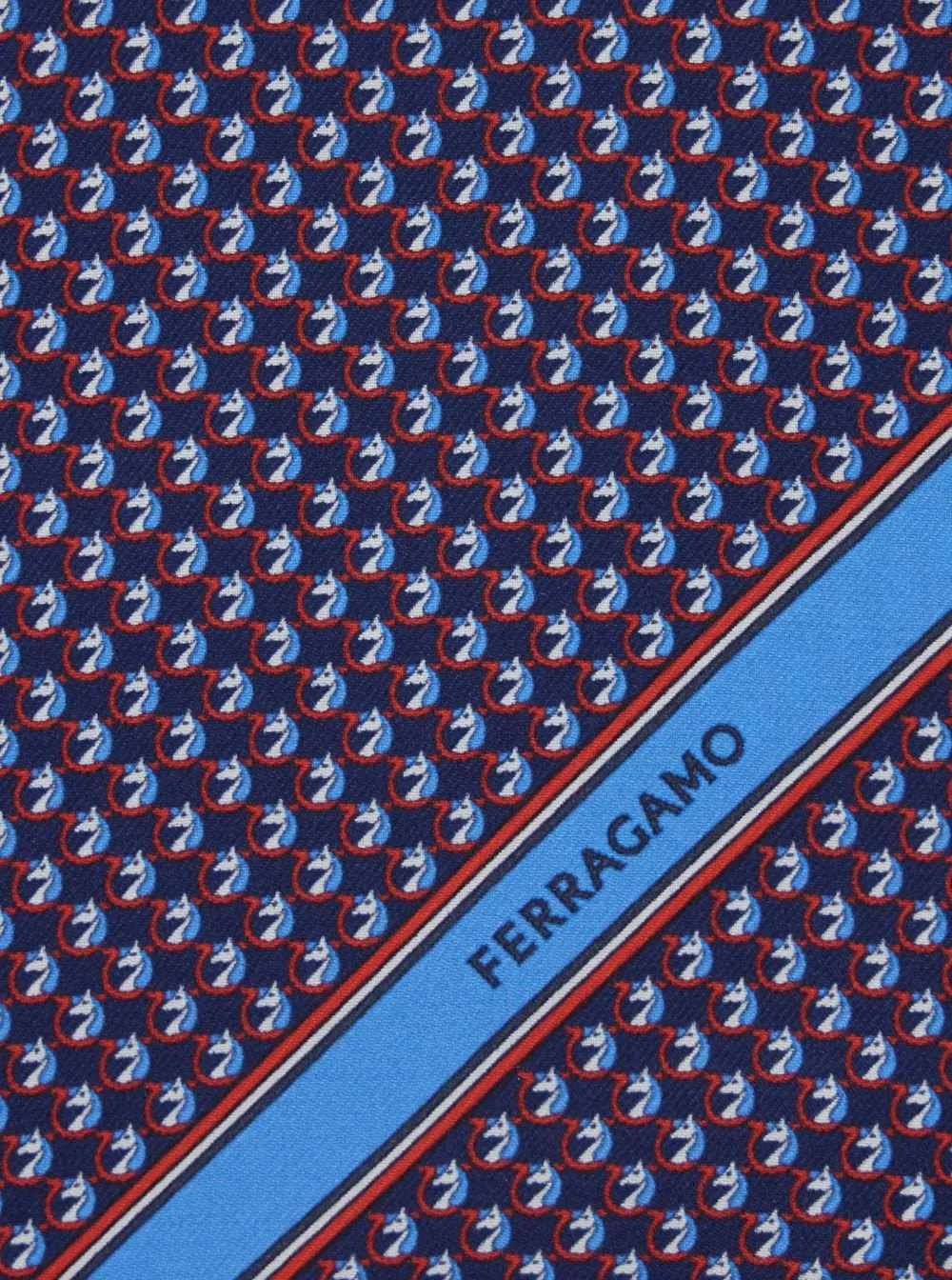 Ferragamo Pegasus Printed Pocket Handkerchief