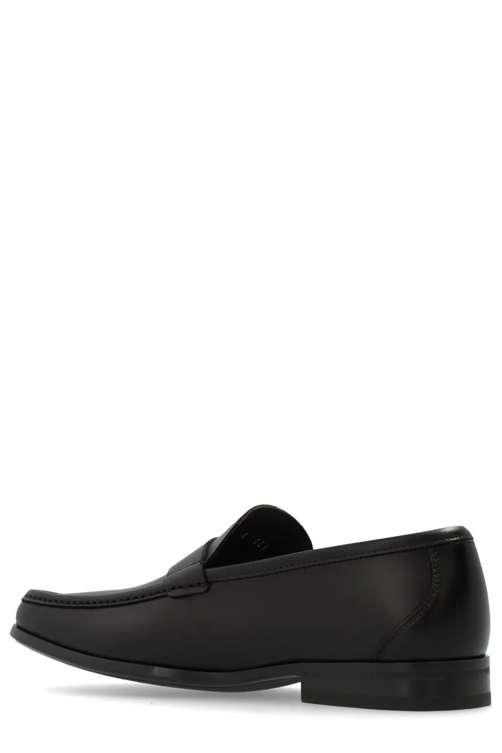 Ferragamo Gancini Plaque Slip-On Loafers