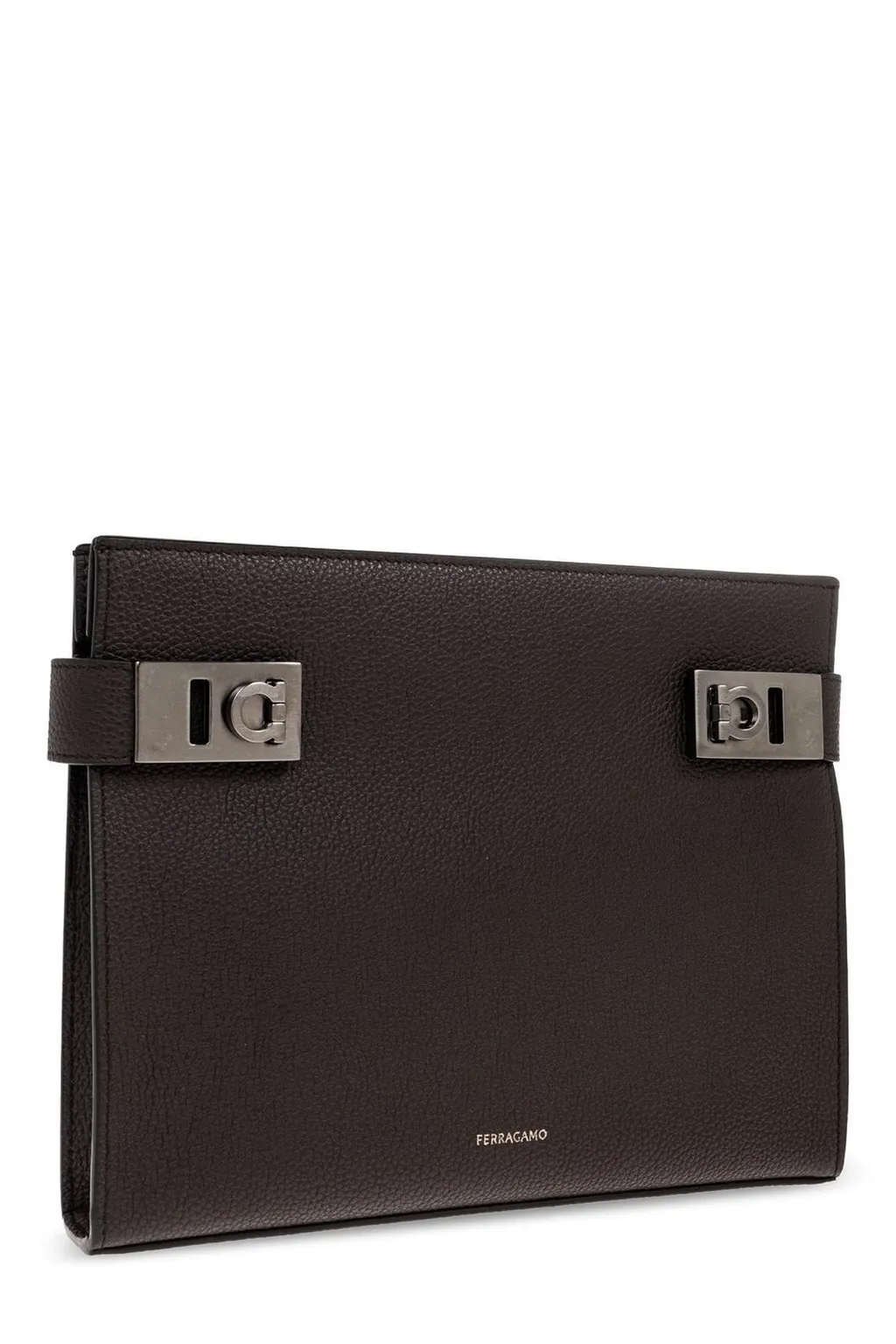 Ferragamo Gancini Buckle Pouch