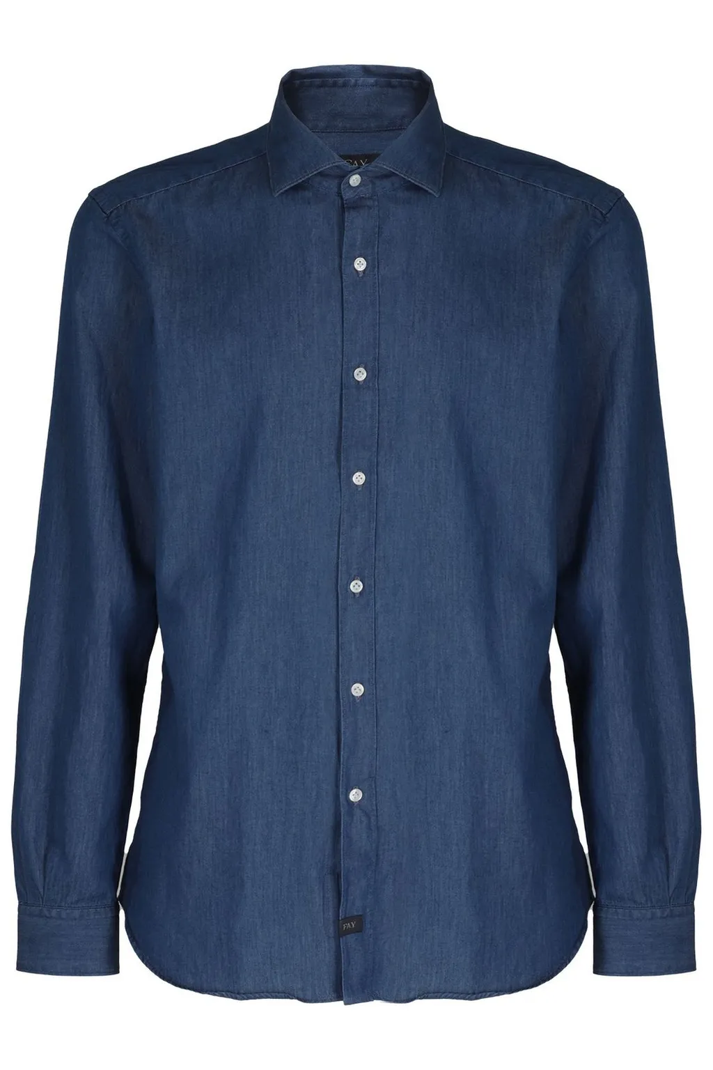 Fay French Collar Washed Shirt
