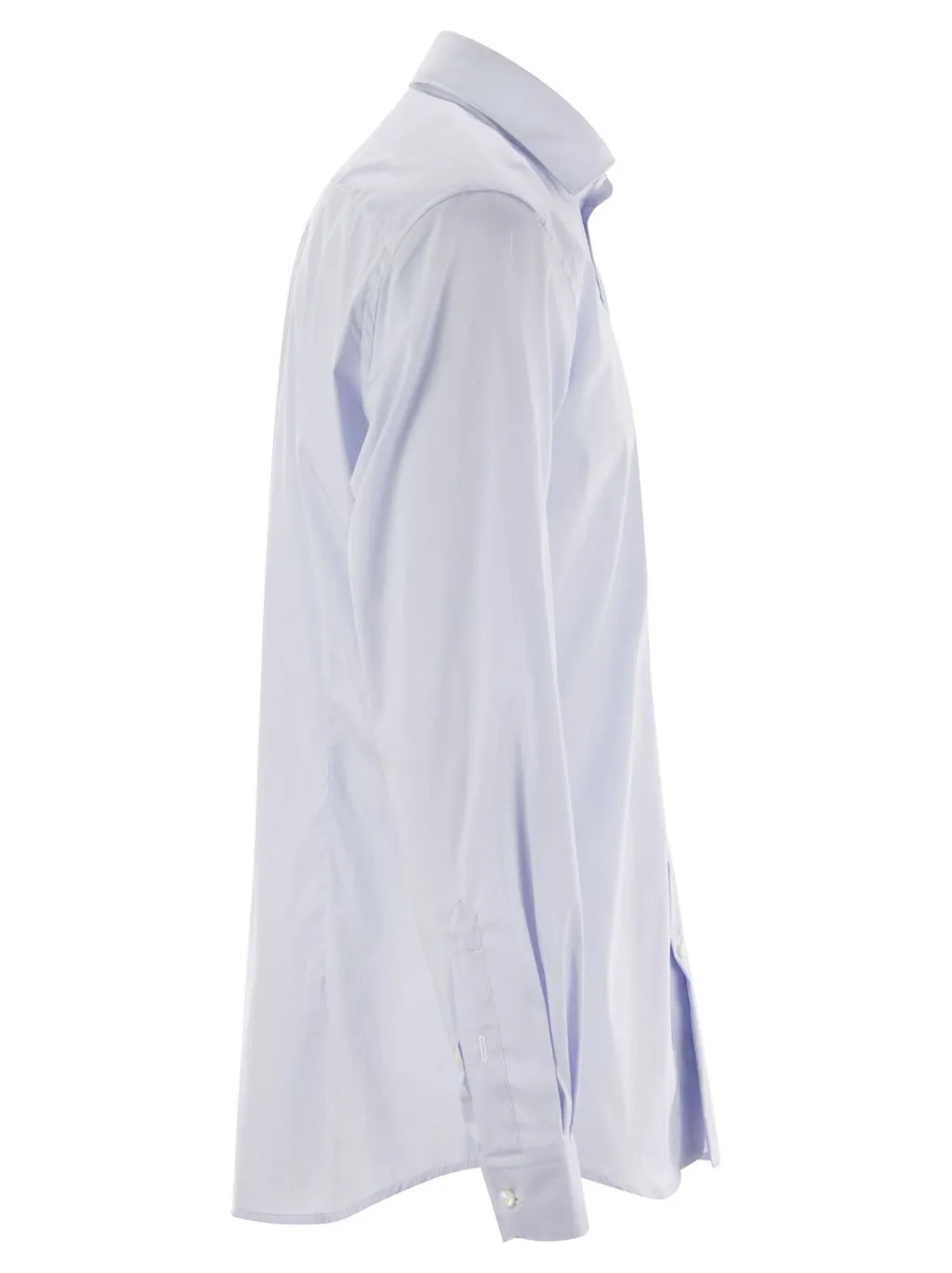 Fay Stretch Poplin French Collar Shirt