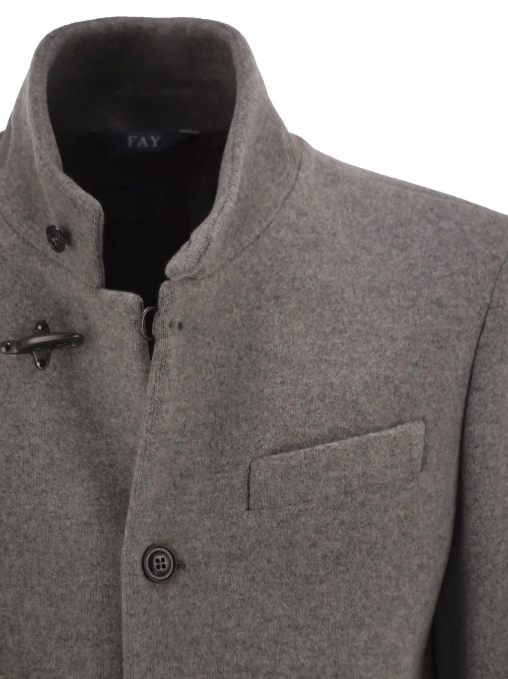 Fay Herringbone Wool-Blend Caban Coat