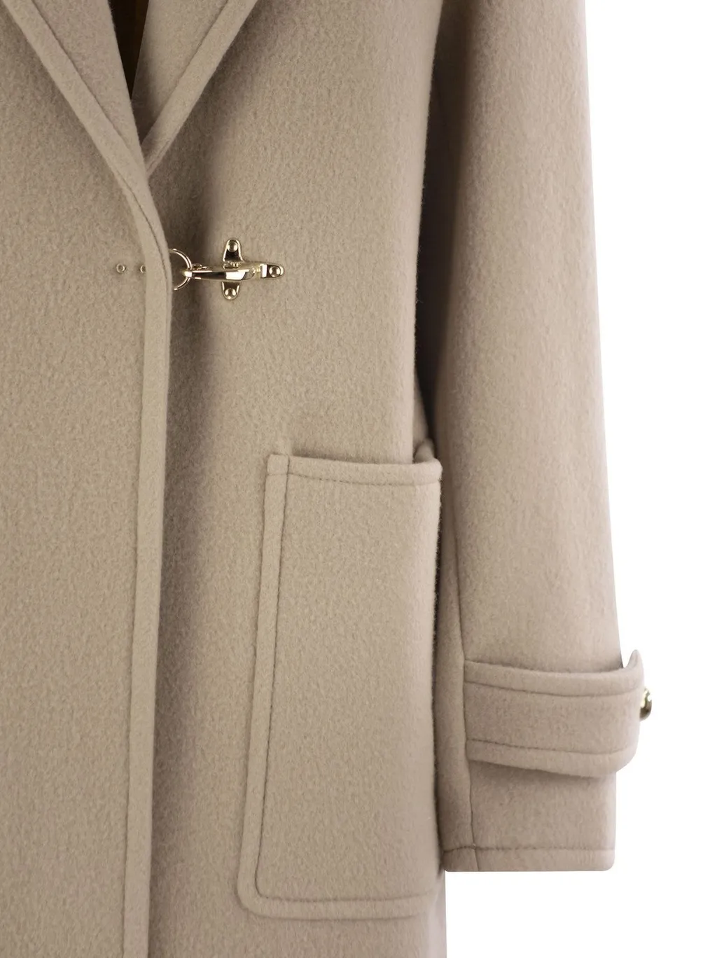Fay Hook-Closure Wool Coat