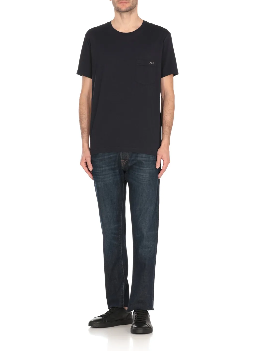 Fay Pocket Crew Neck T-Shirt