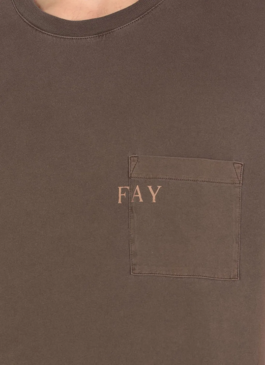 Fay Pocket Crew Neck T-Shirt