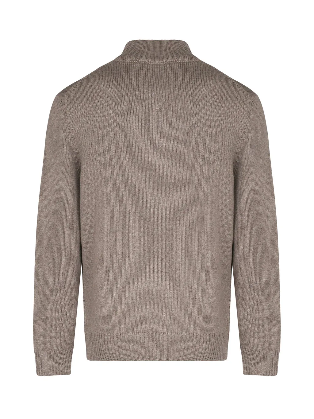 Fay Button Mock Neck Sweater