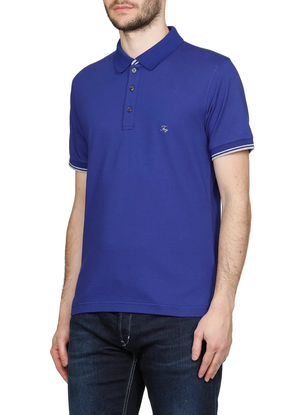 Fay Logo Embroidered Polo Shirt