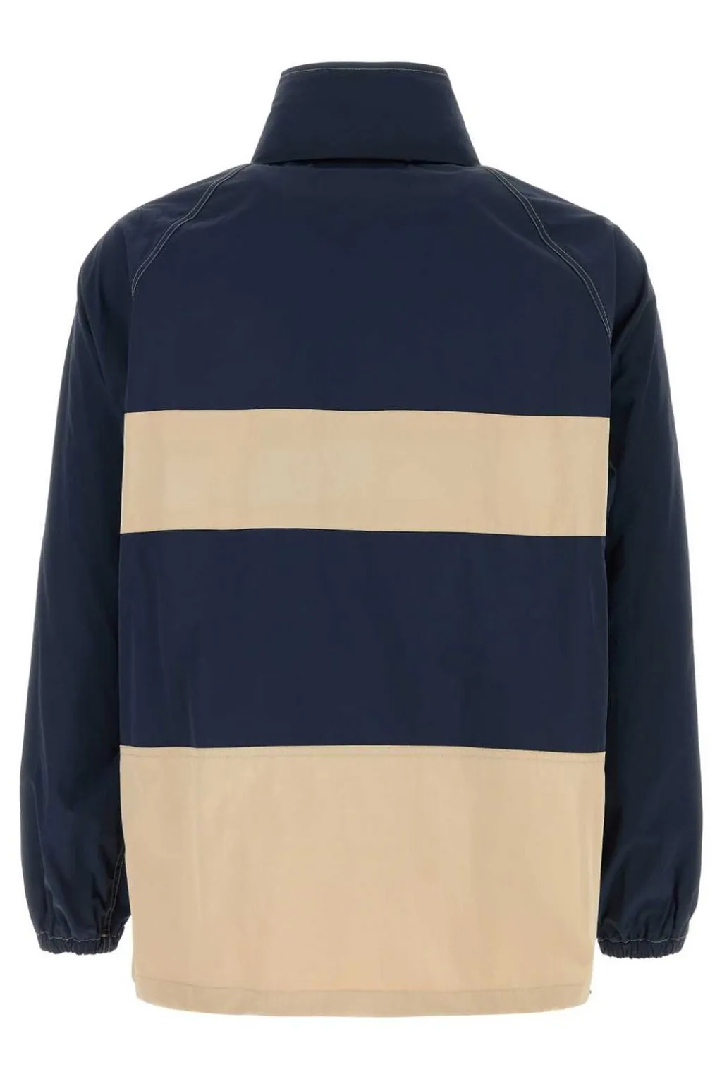 Fay Striped Zip-Up Casual Jacket