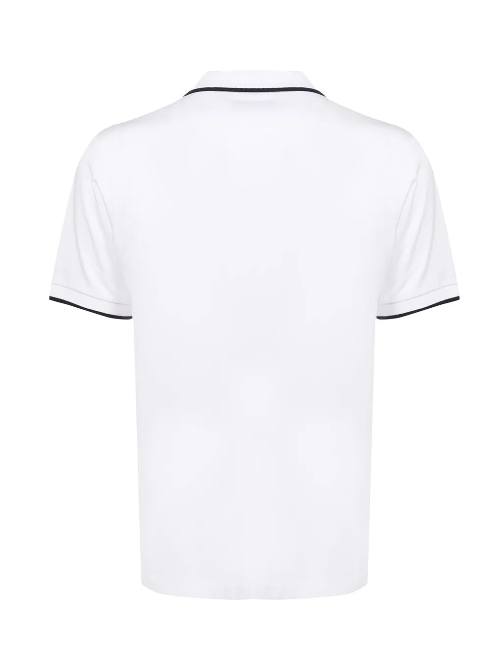 Fay Button Detailed Short-Sleeved Polo Shirt