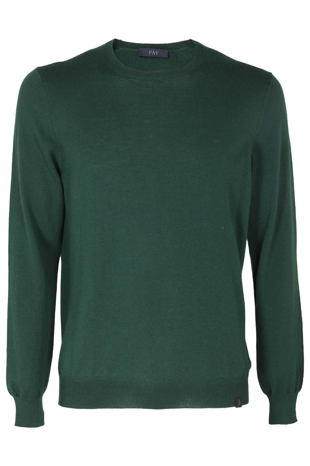 Fay Crewneck Straight Hem Jumper