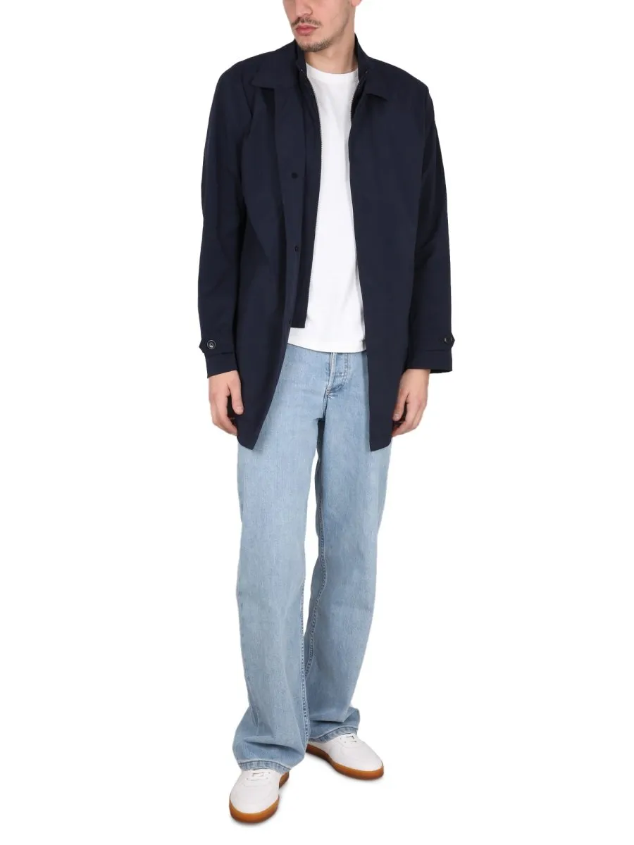 Fay Single-Breasted Long-Sleeved Coat