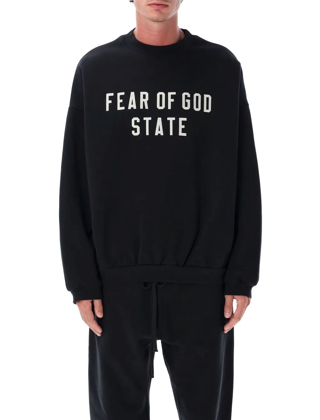 Fear Of God Essentials Logo Printed Crewneck Sweatshirt