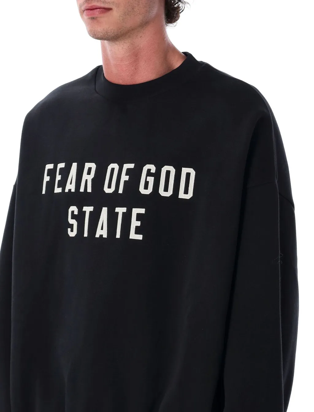 Fear Of God Essentials Logo Printed Crewneck Sweatshirt