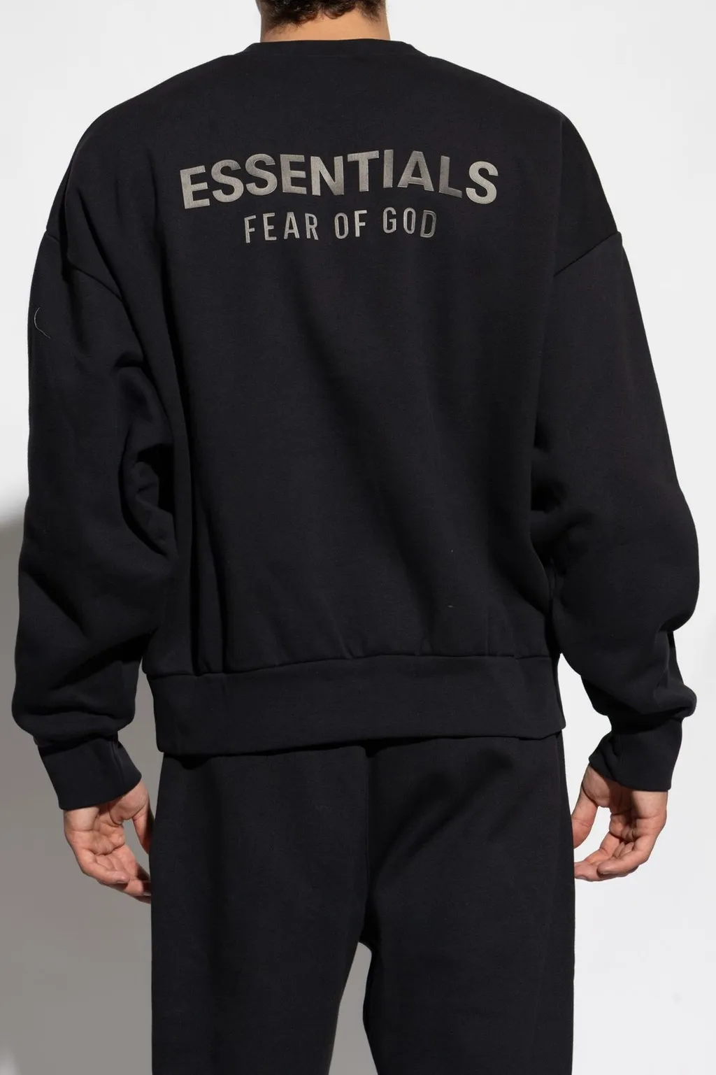 Fear Of God Essentials Metallic Logo Crewneck Sweatshirt