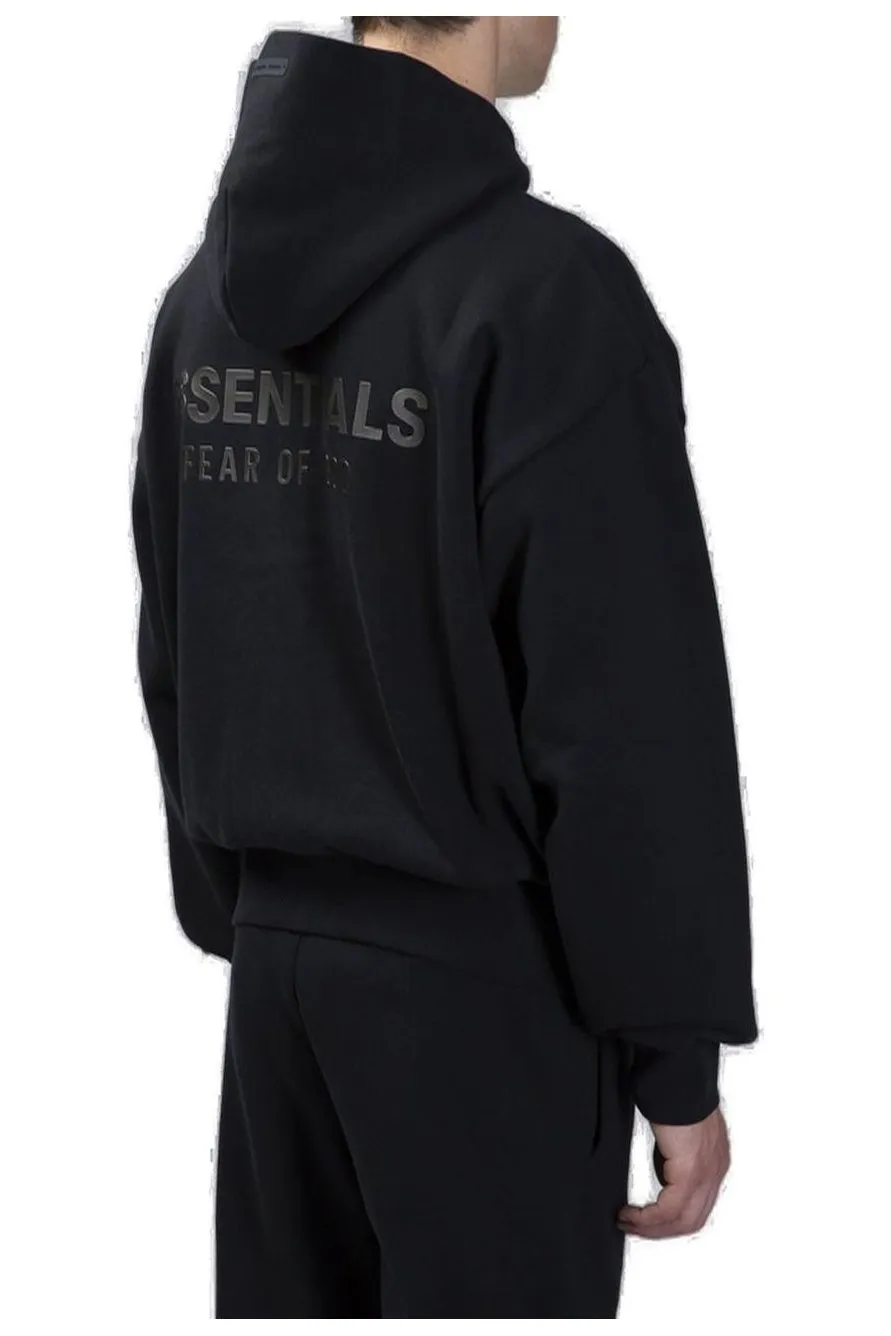 Fear Of God Essentials Classic Fit Fleece Zip-Up Hoodie