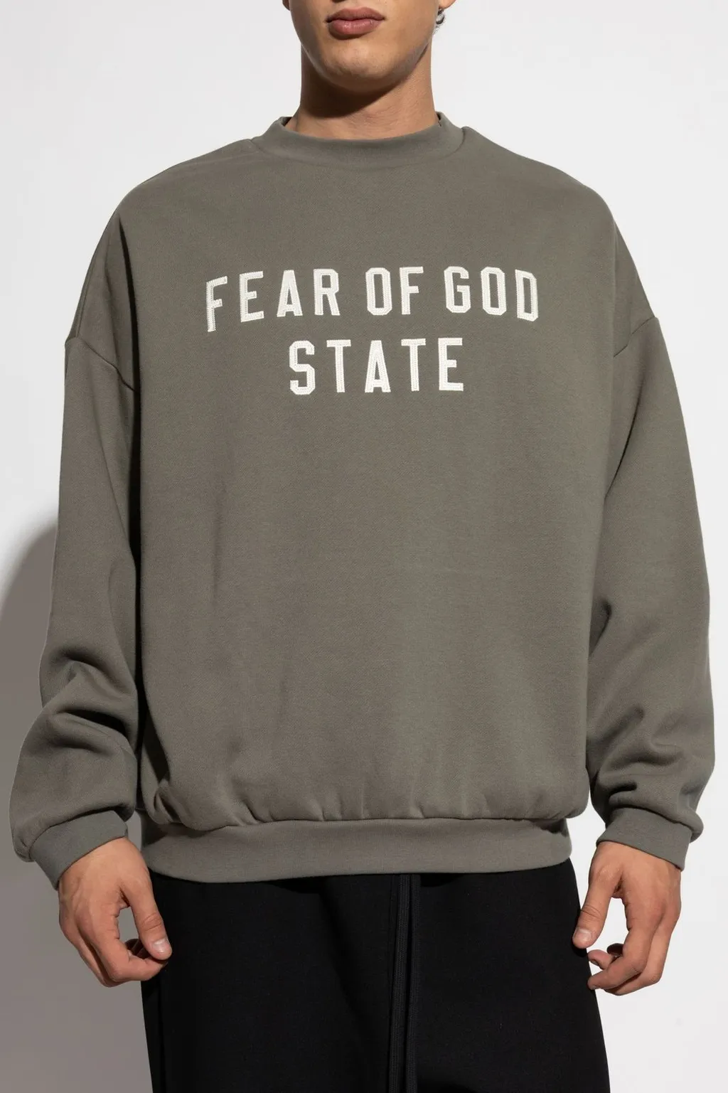 Fear Of God Essentials Logo Embroidered Crewneck Sweatshirt