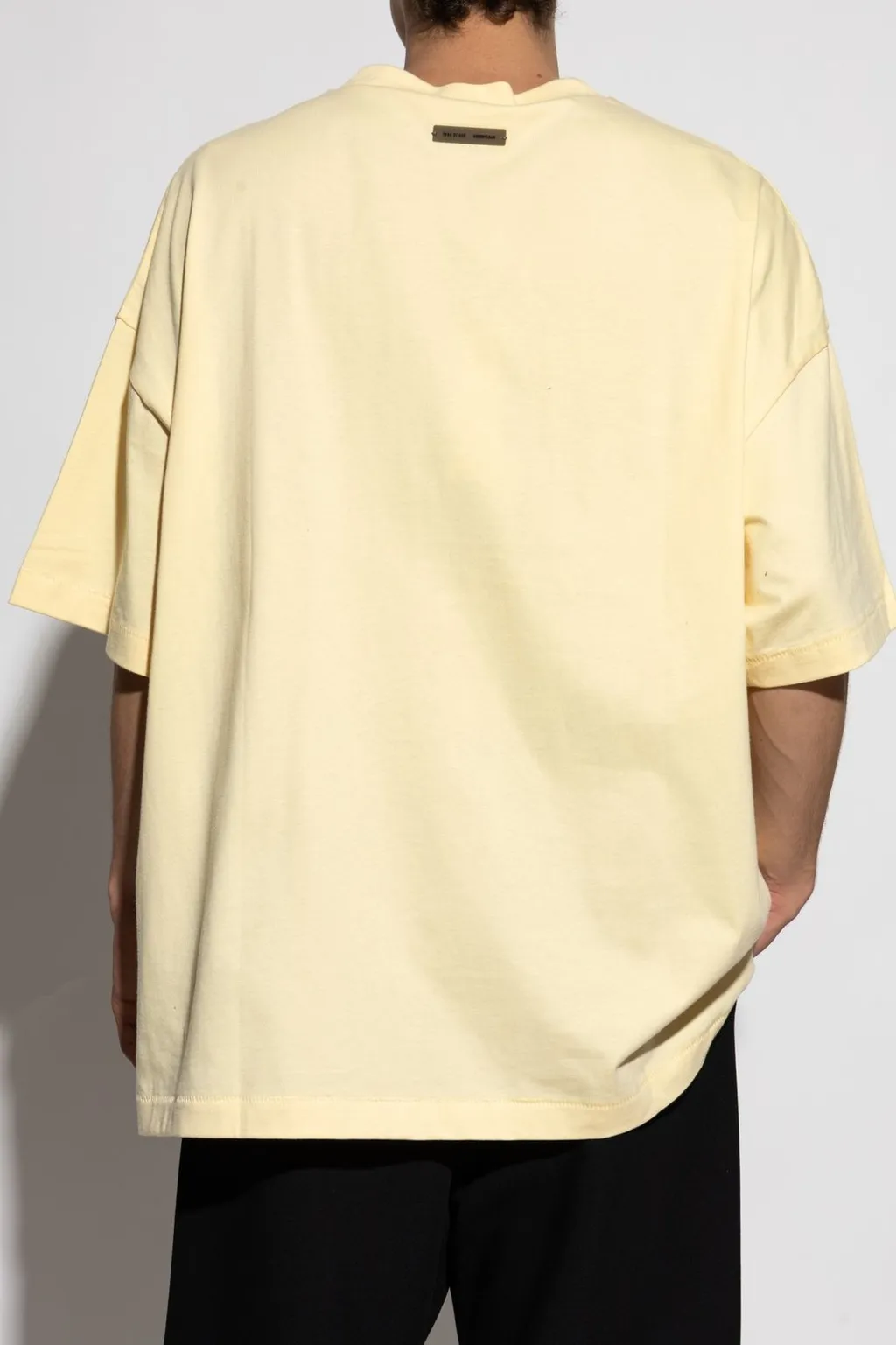 Fear Of God Essentials Logo Plaque Crewneck T-Shirt