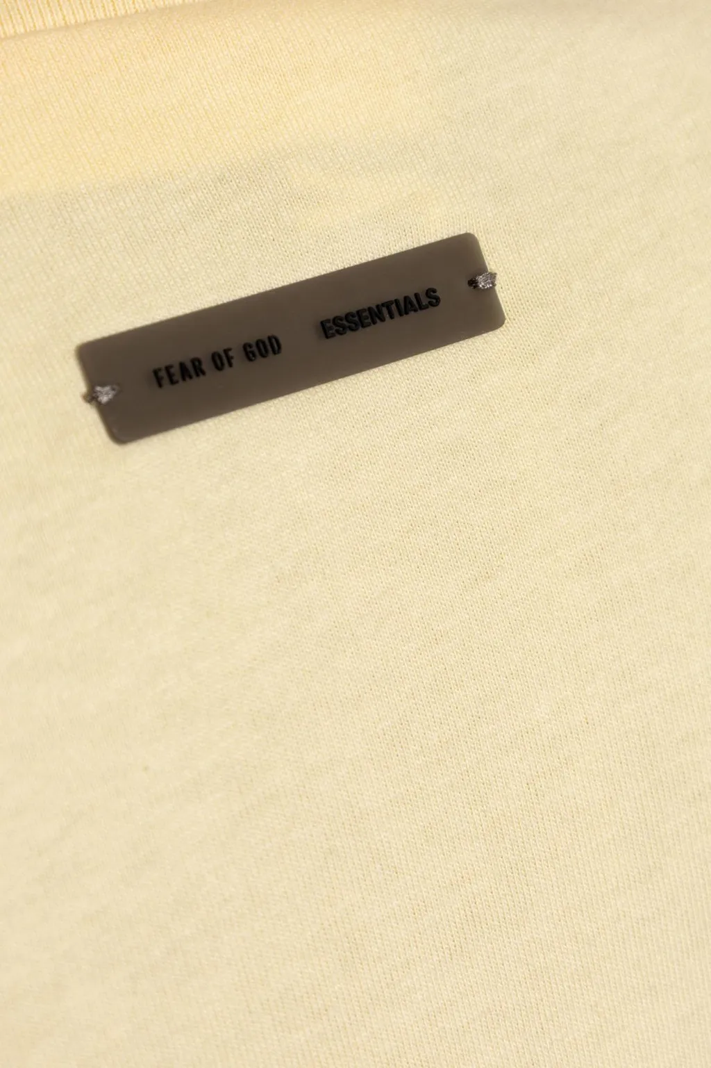 Fear Of God Essentials Logo Plaque Crewneck T-Shirt