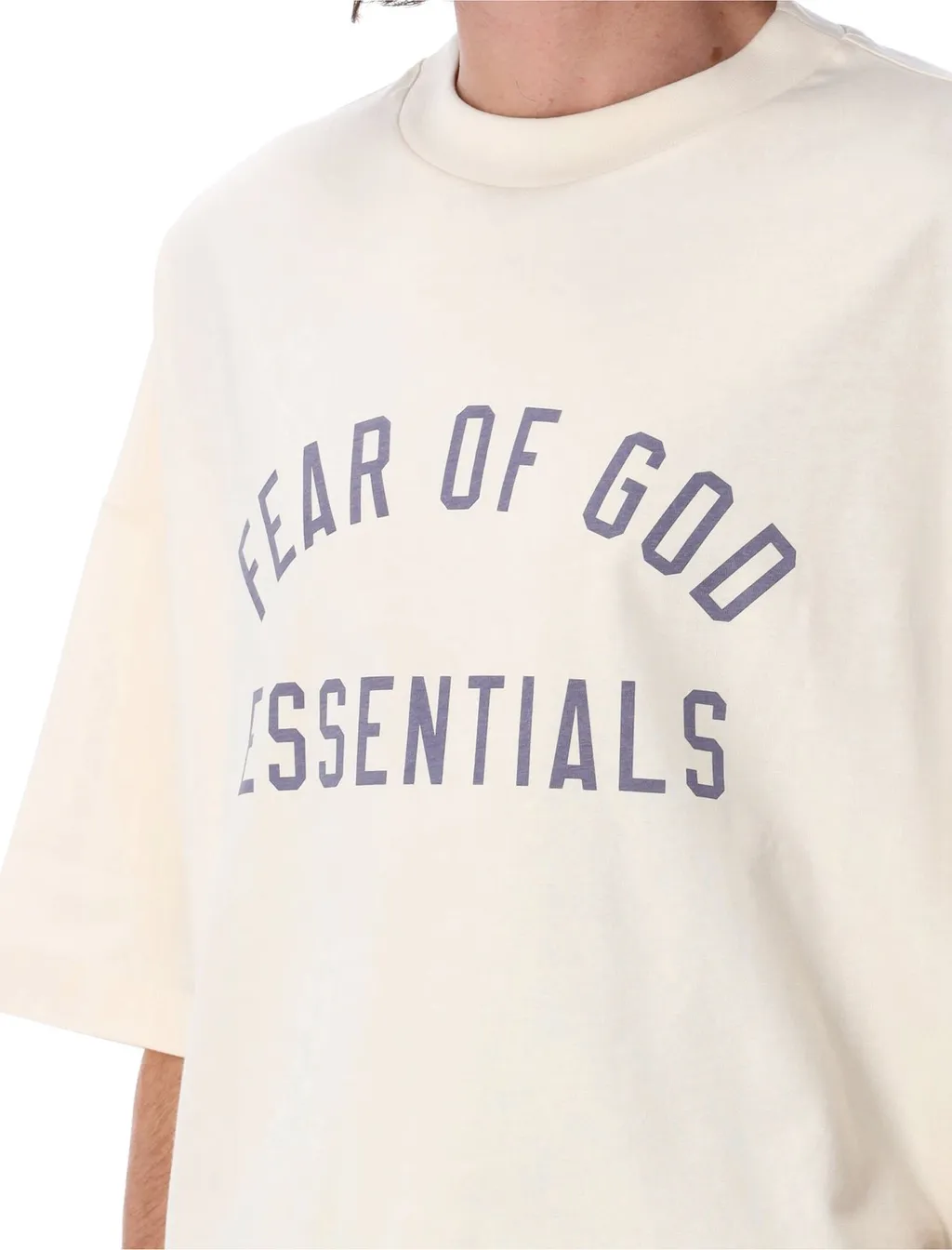 Fear Of God Essentials Logo Printed Crewneck T-Shirt