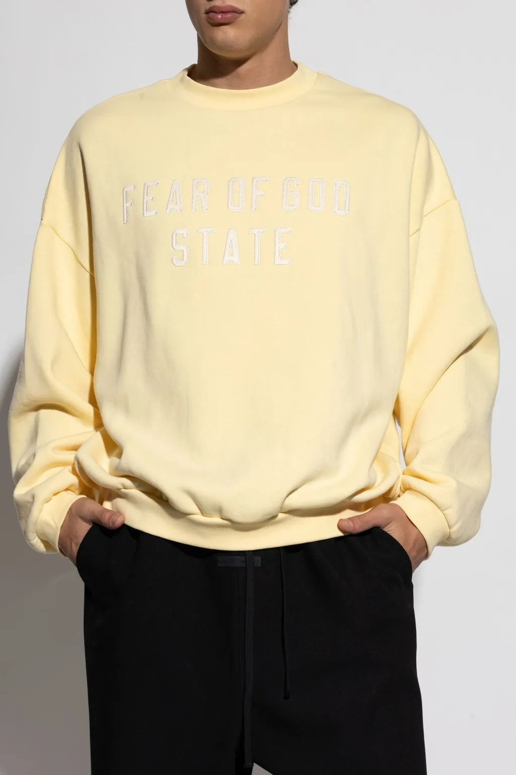 Fear Of God Essentials Logo Embroidered Crewneck Sweatshirt