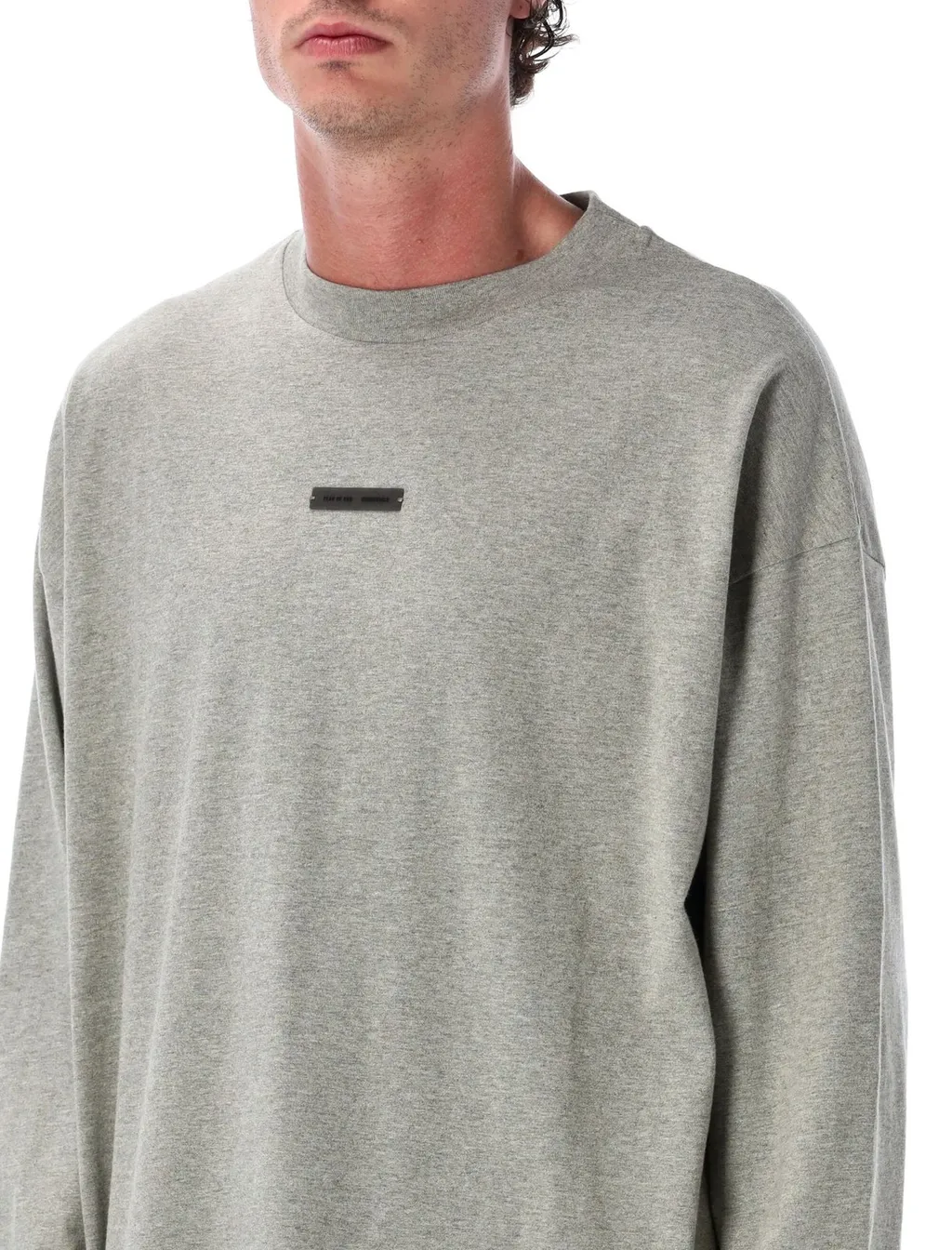Fear Of God Essentials Logo Plaque Long-Sleeved T-Shirt