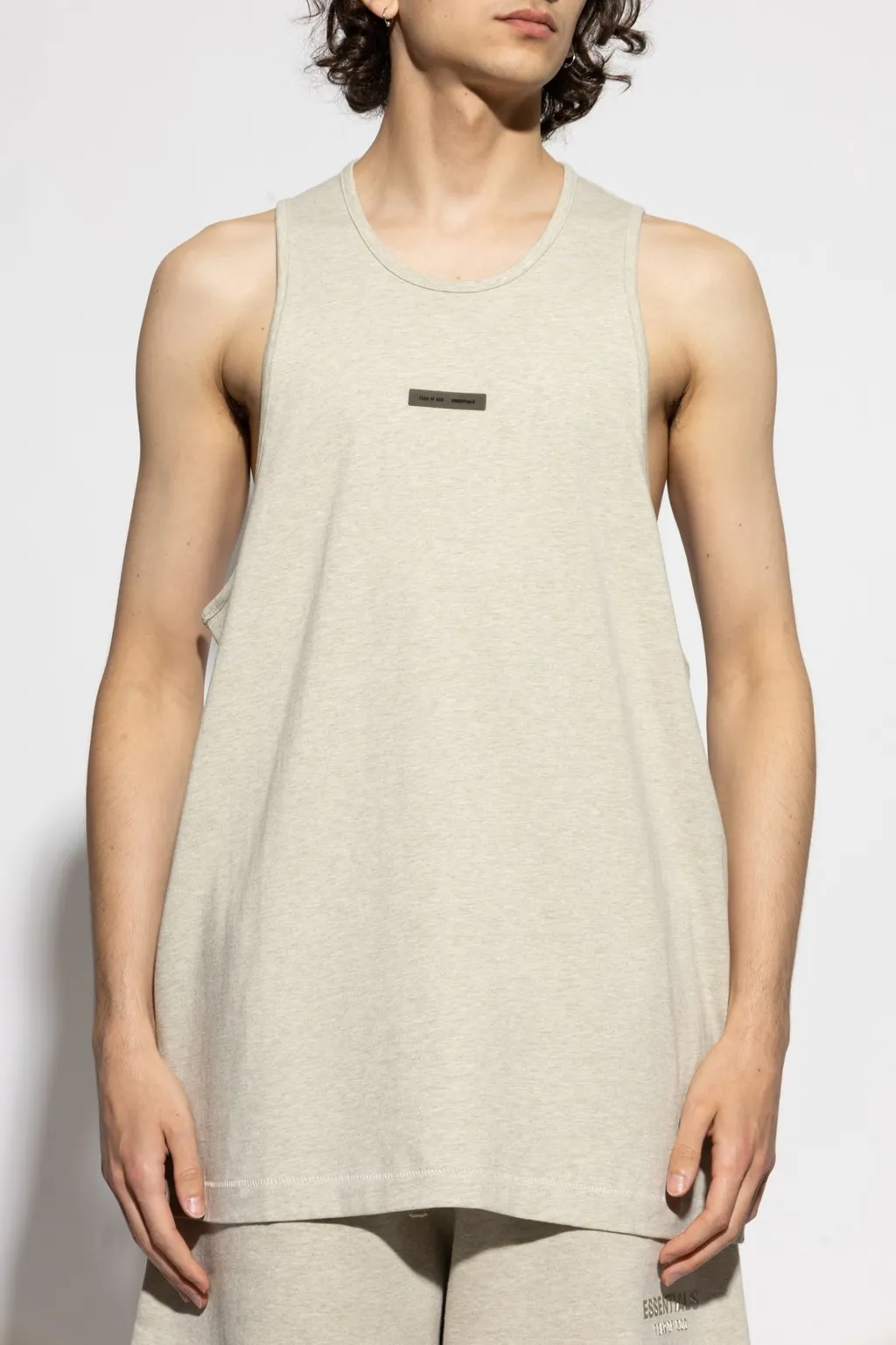 Fear Of God Essentials Logo Label Tank Top