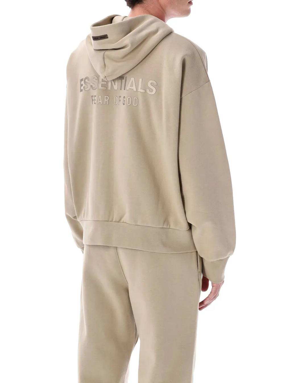 Fear Of God Essentials Classic Fit Fleece Zip-Up Hoodie