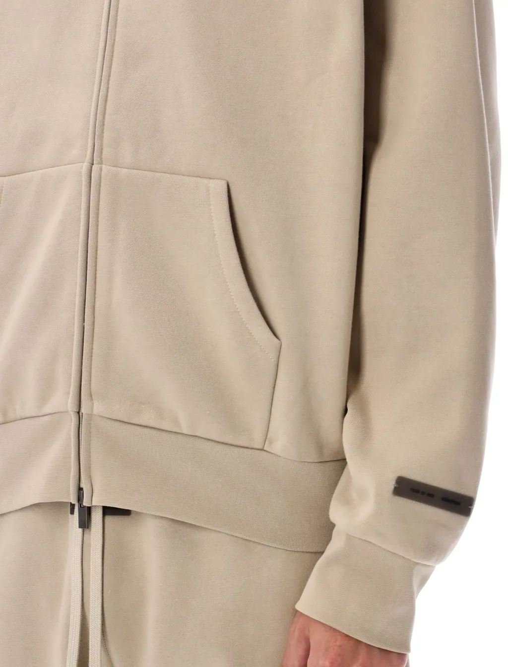 Fear Of God Essentials Classic Fit Fleece Zip-Up Hoodie