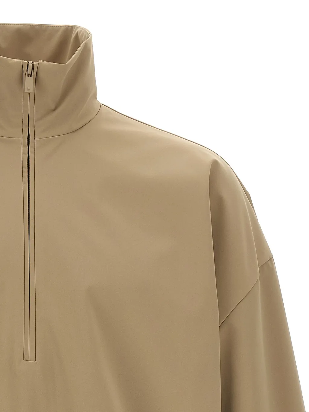 Fear Of God Essentials Logo-Printed Half-Zip Jacket