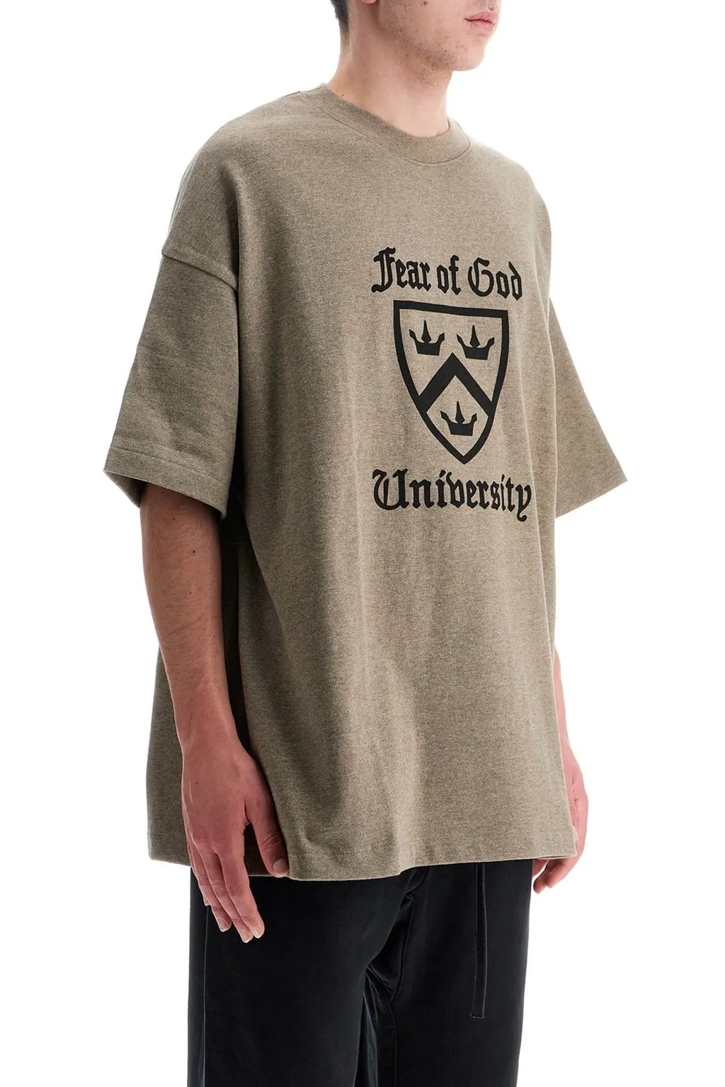 Fear Of God Essentials Logo Printed Crewneck T-Shirt