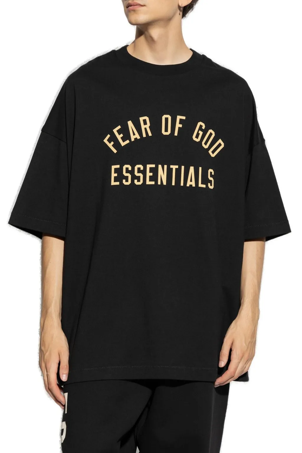 Fear Of God Essentials Logo Printed Crewneck T-Shirt