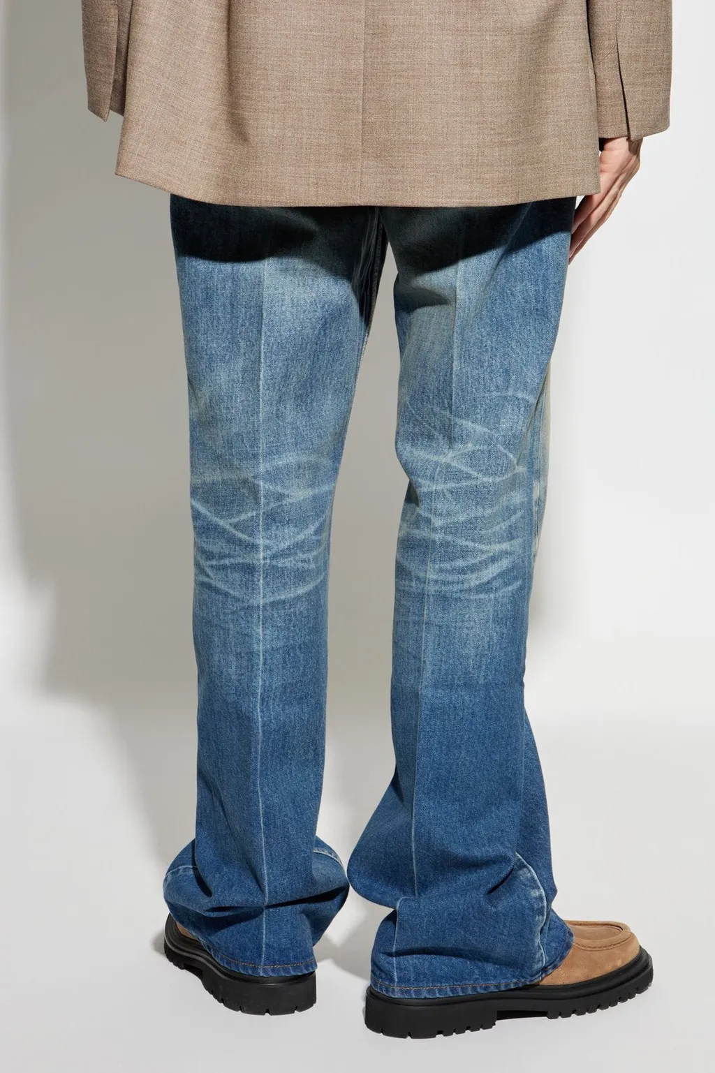 Fear Of God Logo Patch Flared Jeans