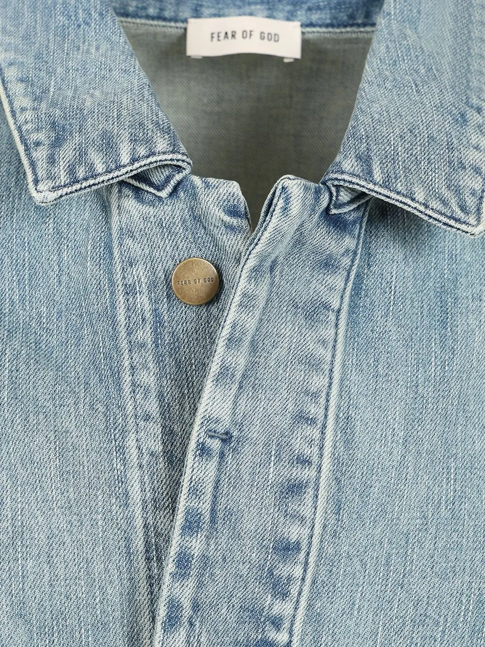 Fear Of God Long Sleeved Denim Trucker Jacket