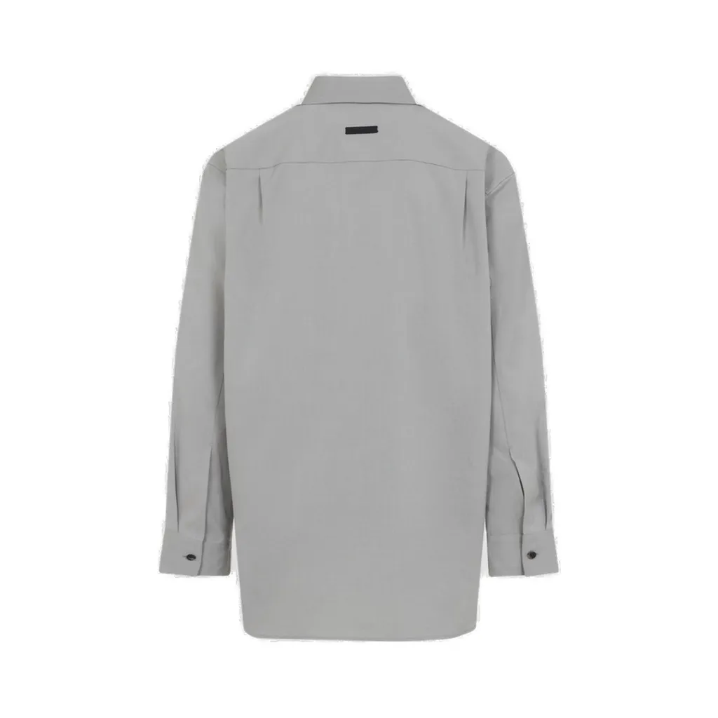Fear Of God Long-Sleeved Curved Hem Shirt