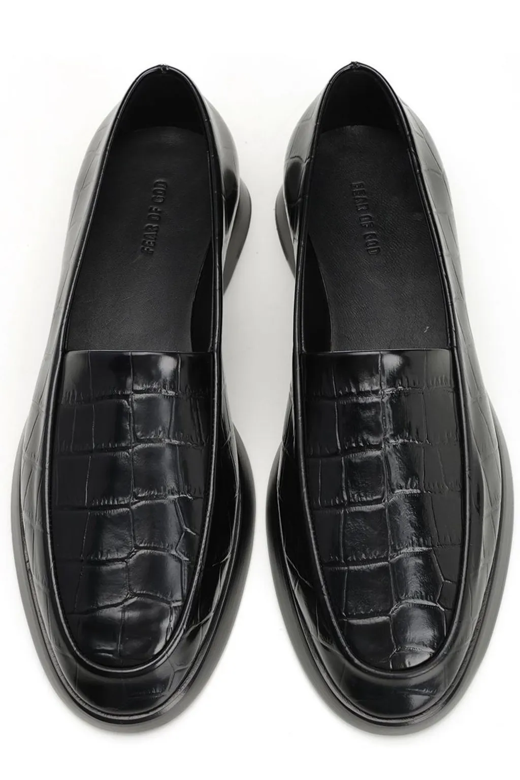 Fear Of God Embossed Almond-Toe Loafers