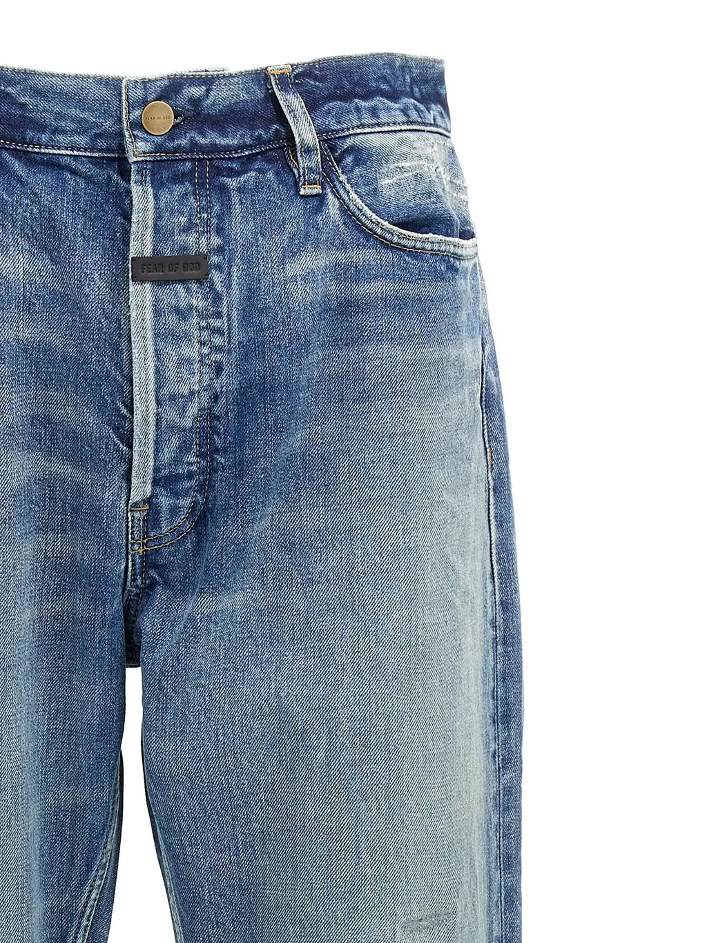 Fear Of God Straight-Leg Distressed Jeans