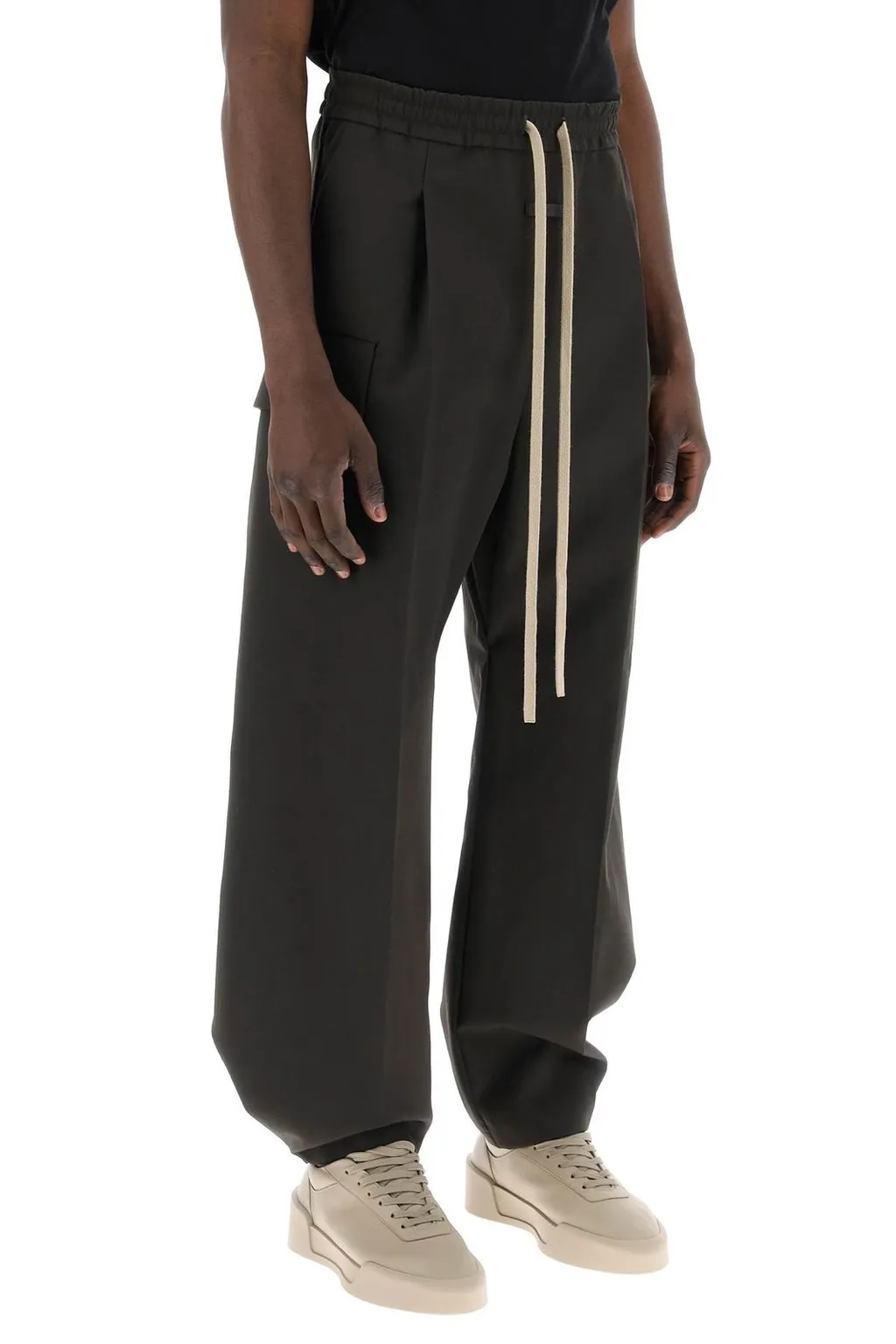 Fear Of God Weighted Twill Wide Leg Cargo Pants