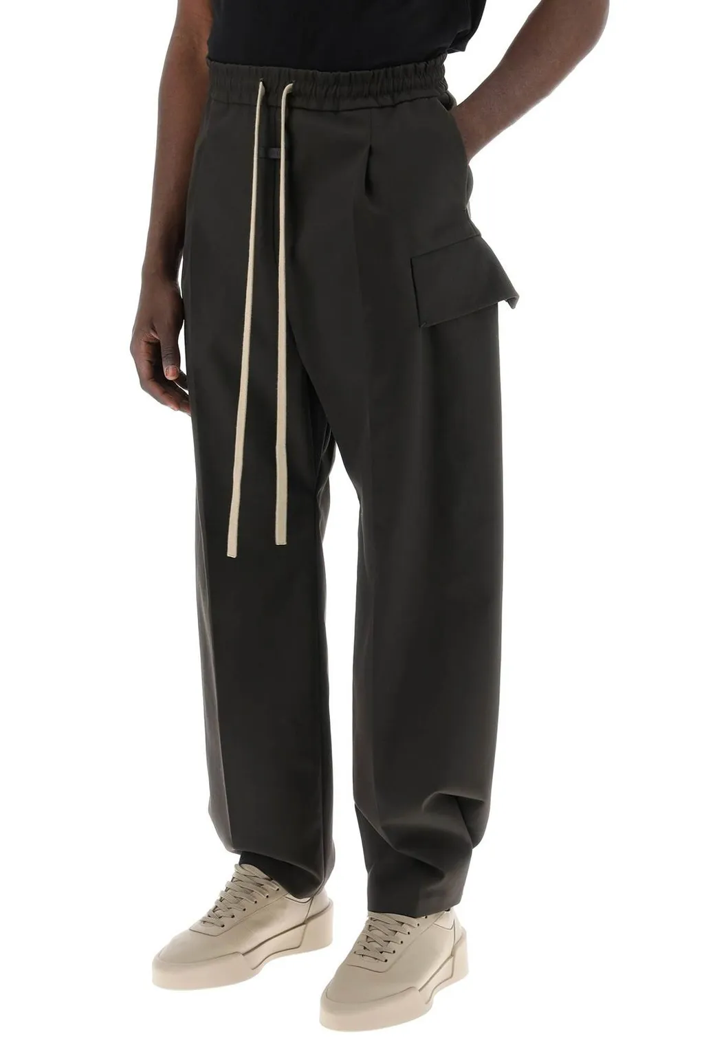 Fear Of God Weighted Twill Wide Leg Cargo Pants