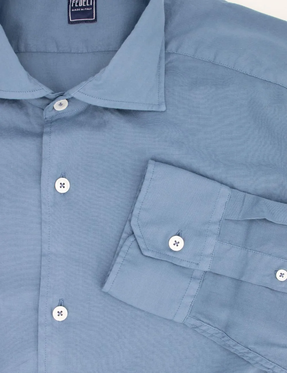 Fedeli French Collar Slim Fit Shirt