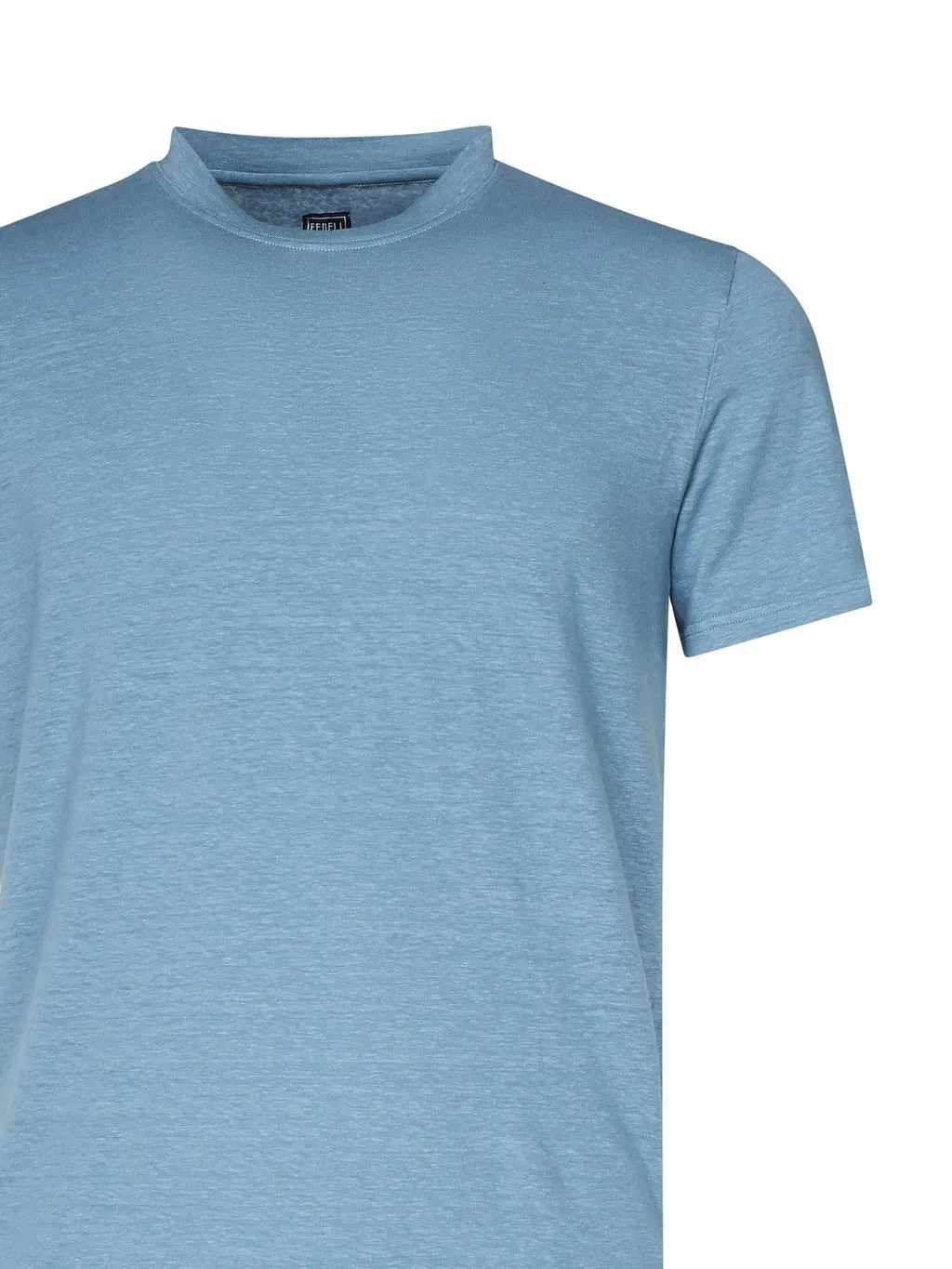 Fedeli Flex Linen Crew Neck T-Shirt