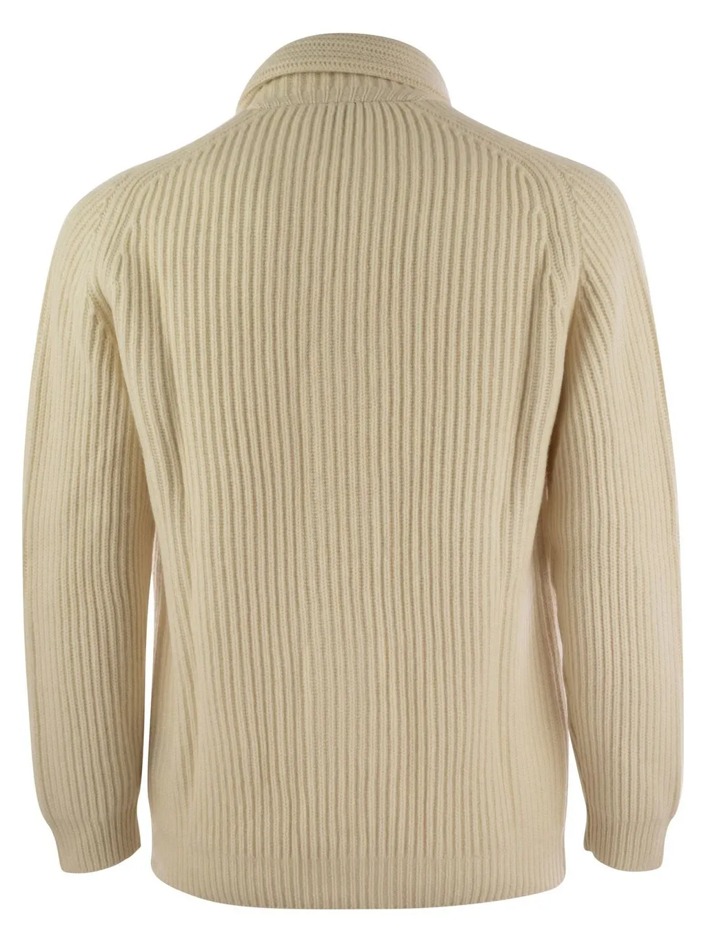 Fedeli Ribbed Shawl Lapel Cardigan