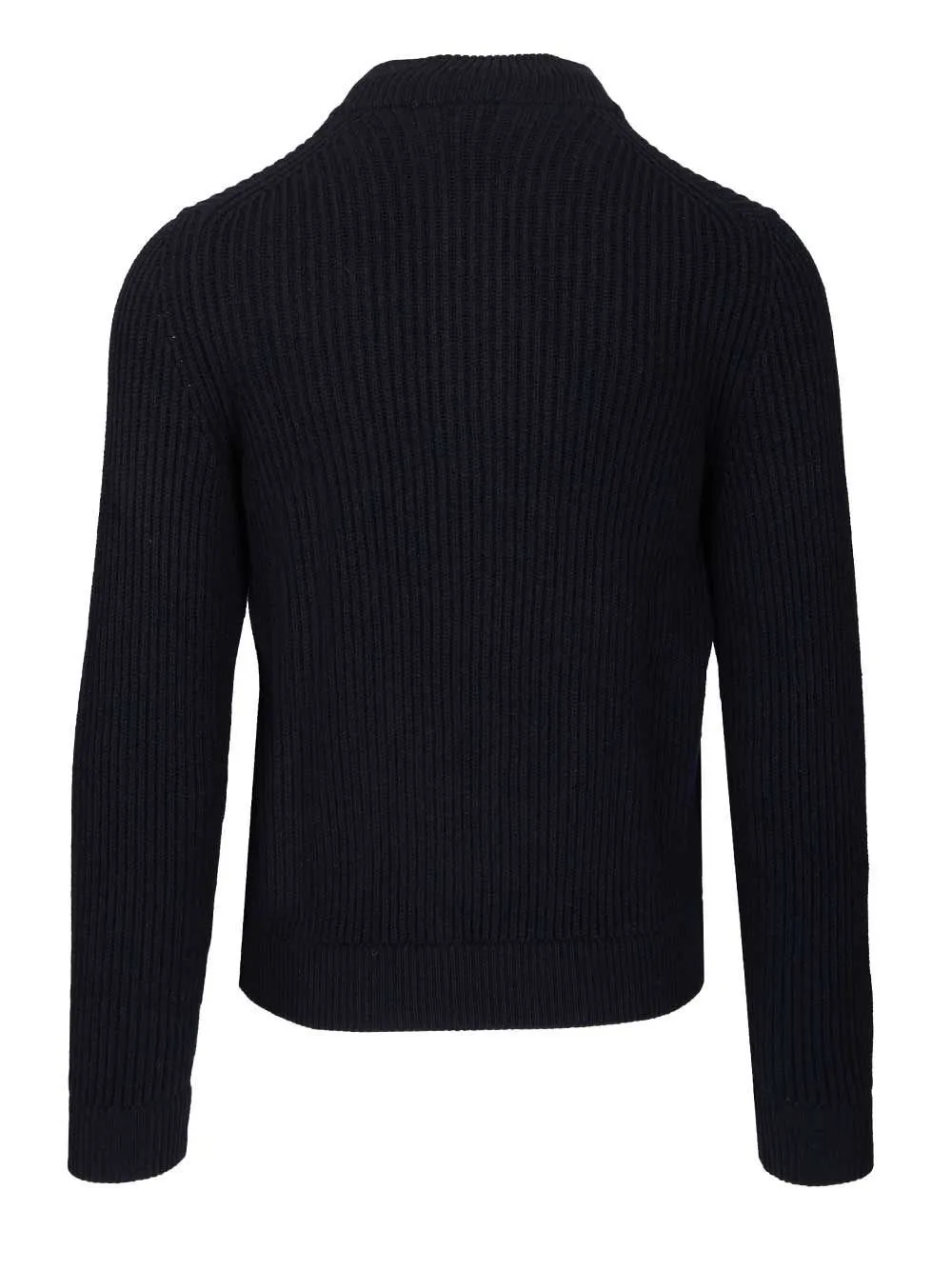 Fedeli Zip-Front Ribbed Cardigan
