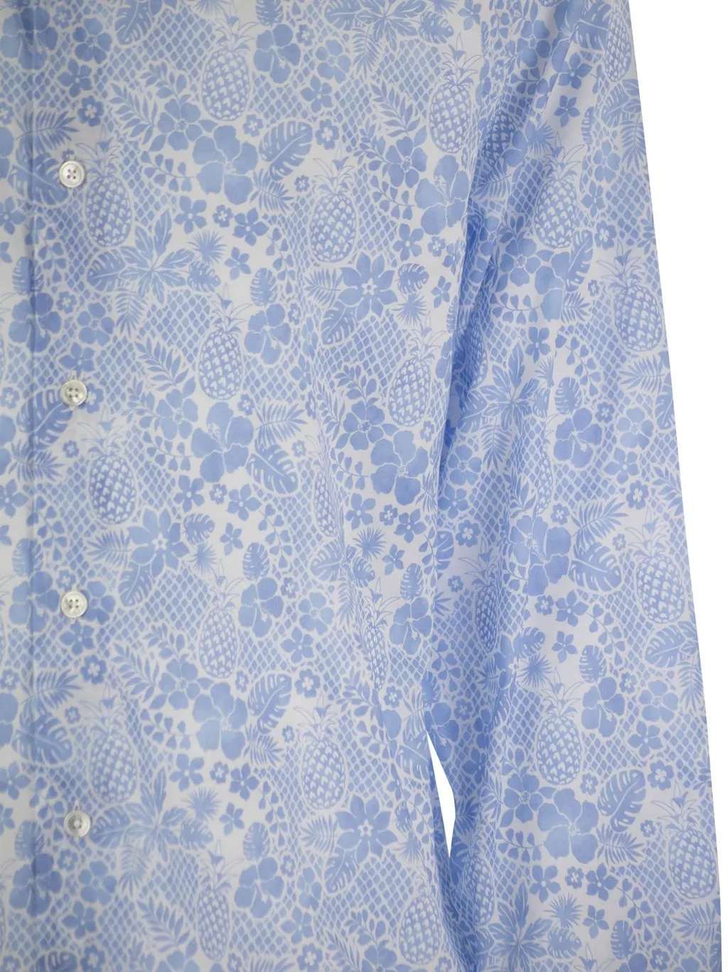 Fedeli Printed Stretch Shirt