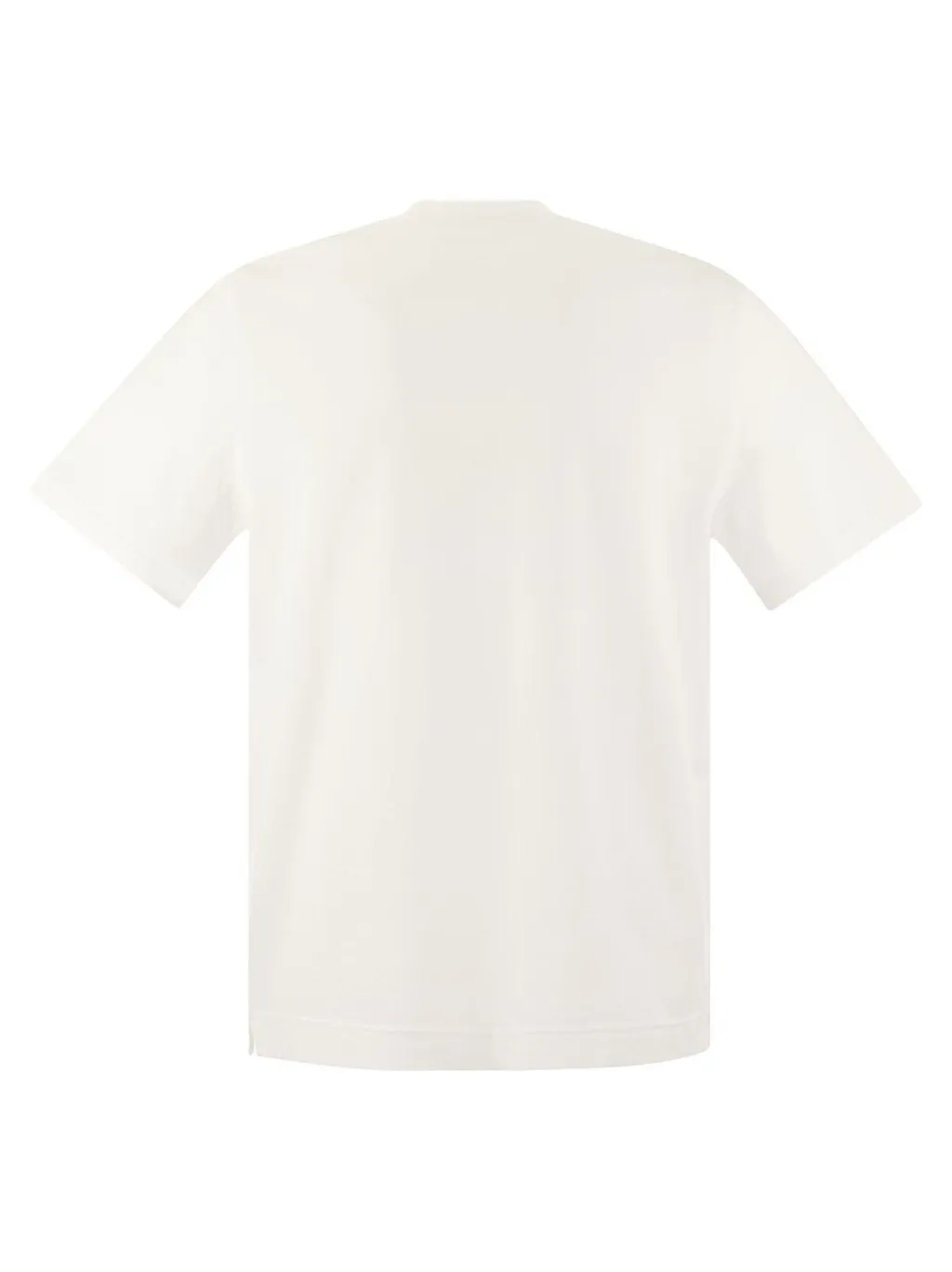 Fedeli Crew Neck Garment-Dyed T-Shirt