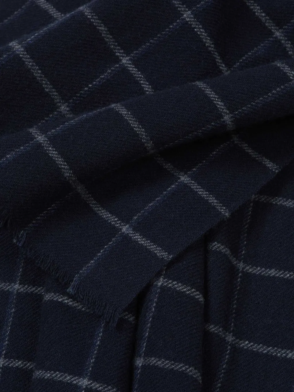 Fedeli Checkered Pattern Scarf