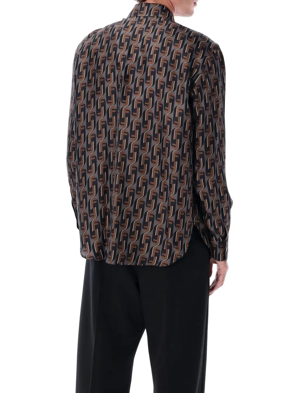 Fendi Long Sleeved Allover Printed Shirt