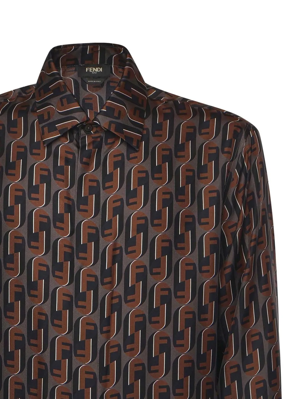 Fendi Long Sleeved Allover Printed Shirt