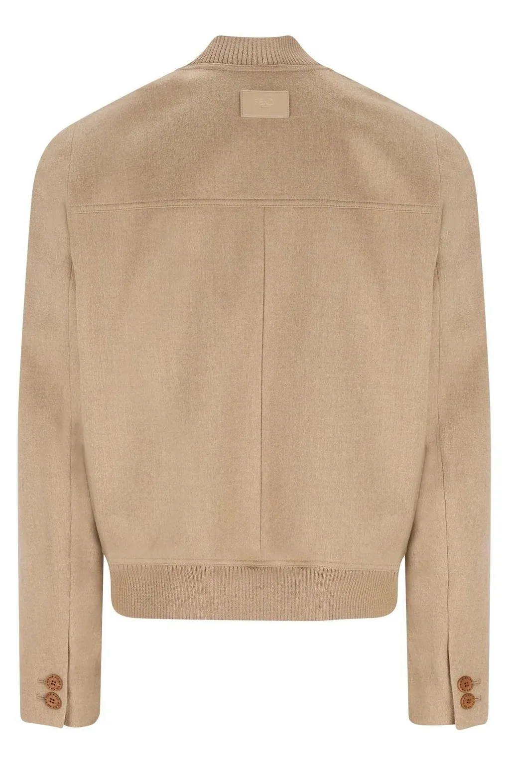 Fendi Long Sleeved Buttoned Bomber Jacket