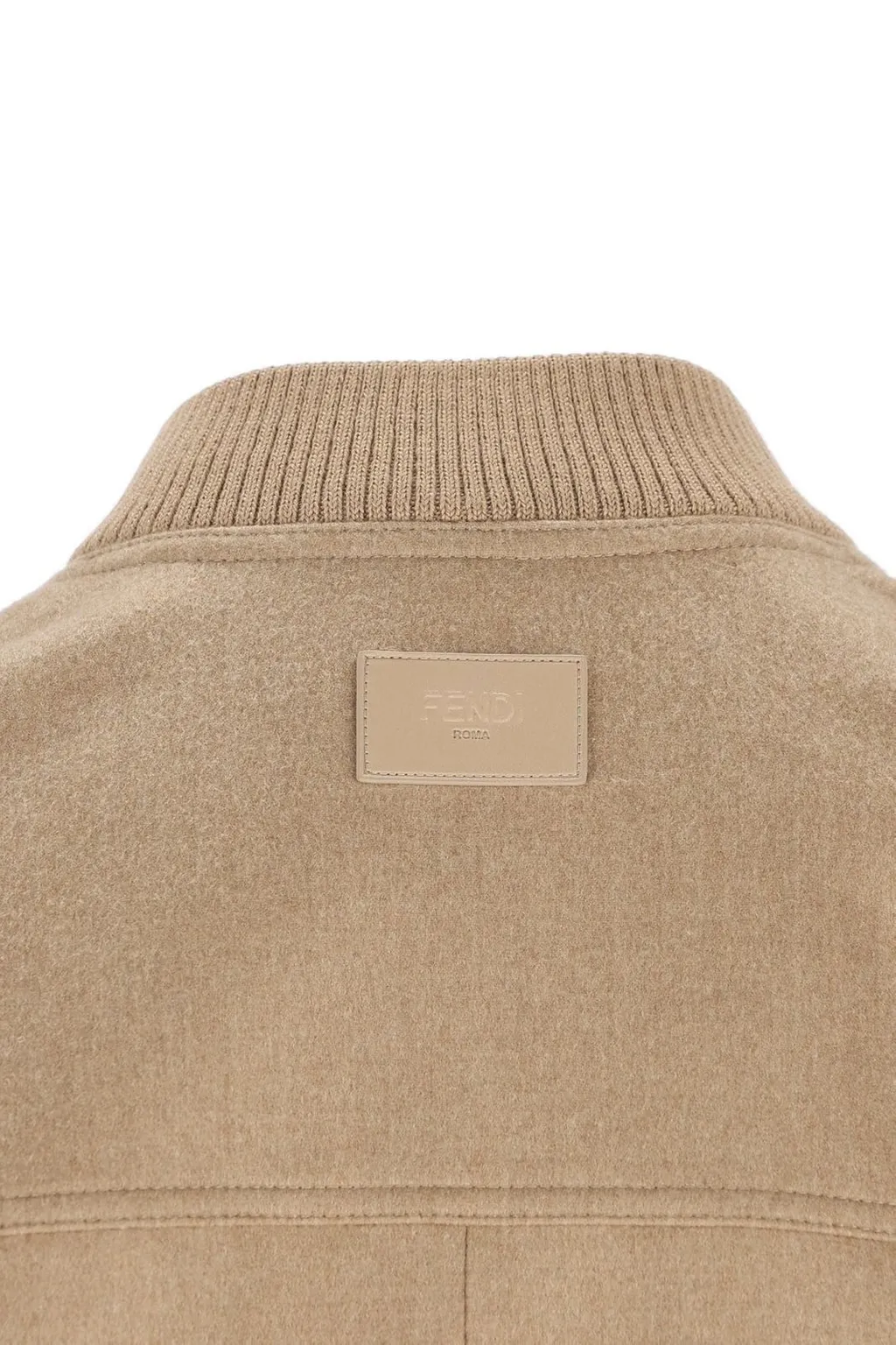 Fendi Long Sleeved Buttoned Bomber Jacket