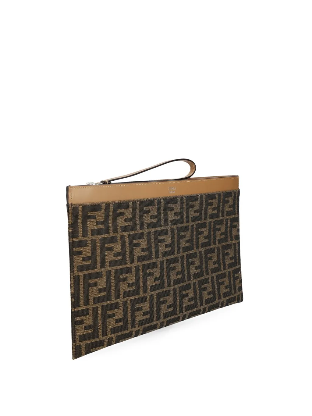 Fendi Ff Jacquard Medium Flat Pouch